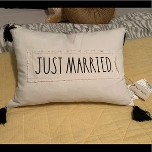 Rae Dunn “Just Married” Pillow